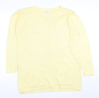 Womens UK Size 10 Marks and Spencer Yellow Tunic Jumper