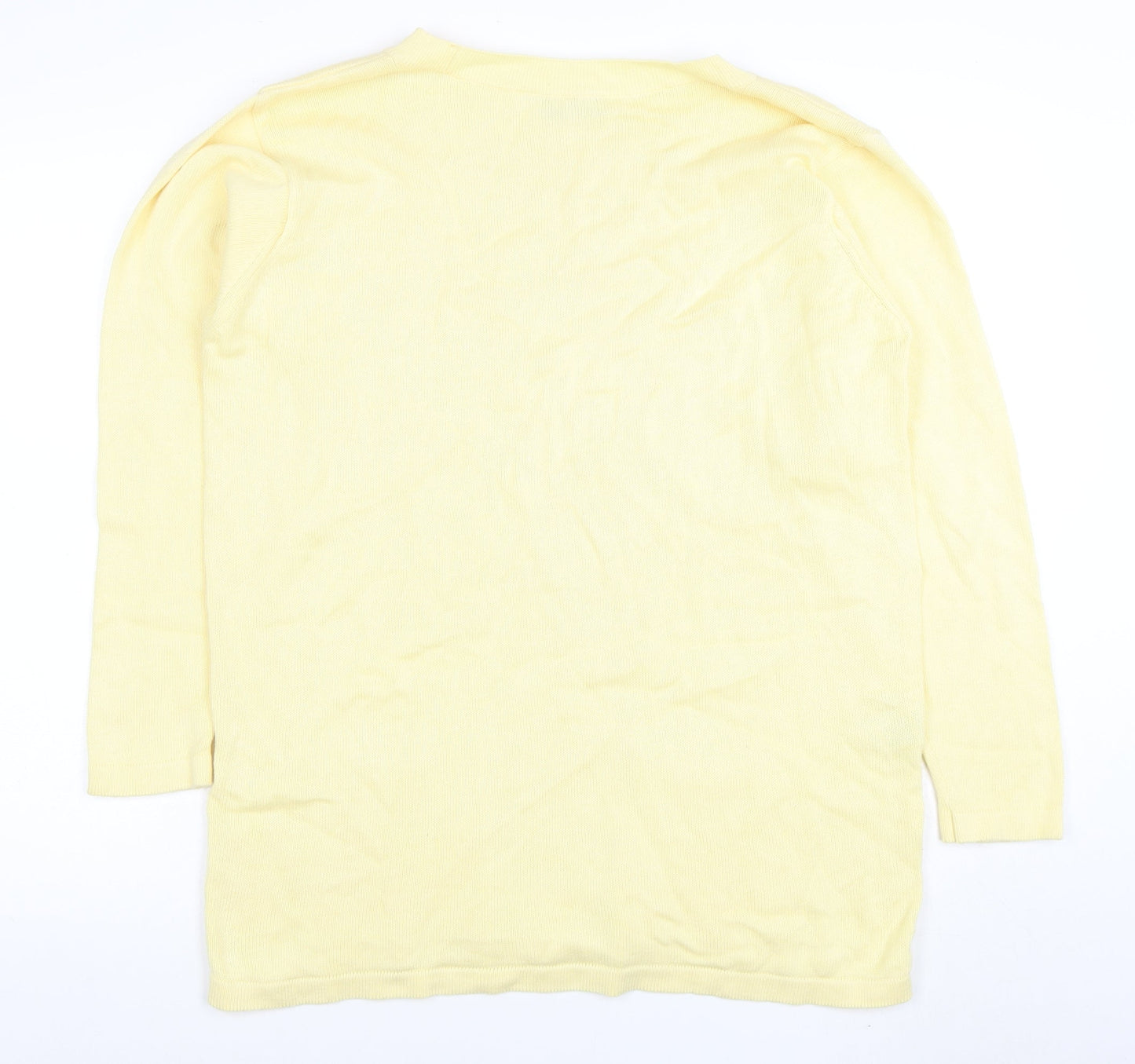 Womens UK Size 10 Marks and Spencer Yellow Tunic Jumper
