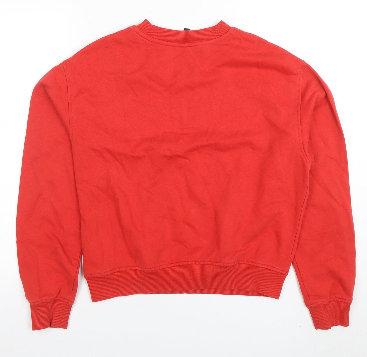Womens UK Size 12 H&M Red Pullover Sweatshirt