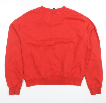 Womens UK Size 12 H&M Red Pullover Sweatshirt