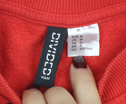 Womens UK Size 12 H&M Red Pullover Sweatshirt
