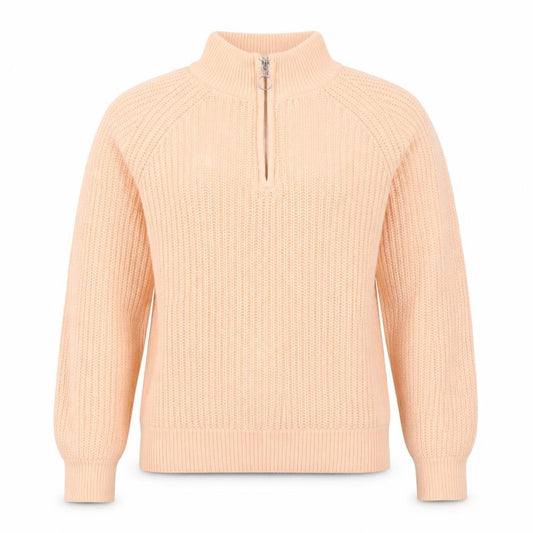 Womens UK Size S Lands' End Pink 1/4 Zip Jumper