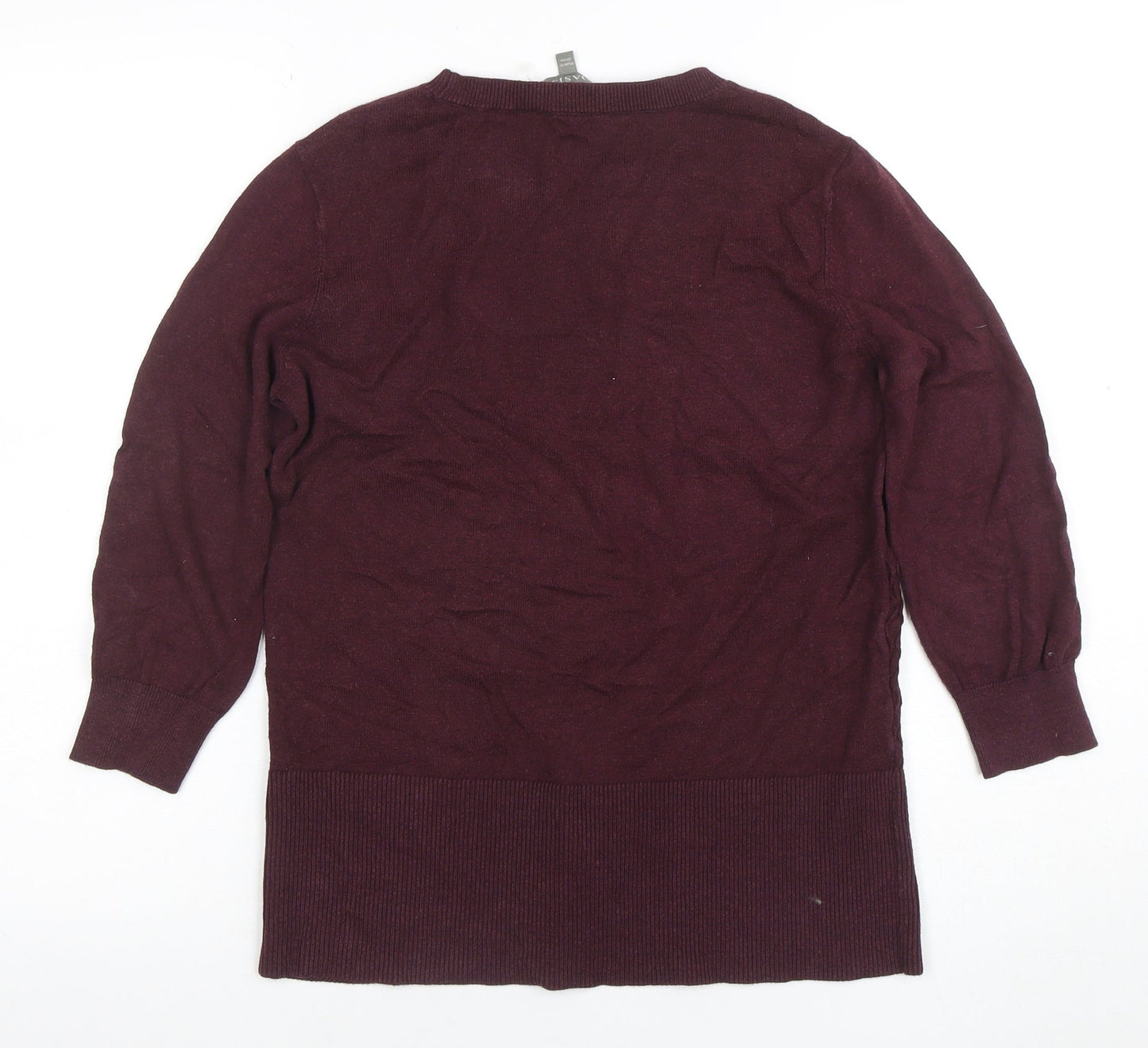 Womens UK Size M Marks and Spencer Purple Pullover Jumper