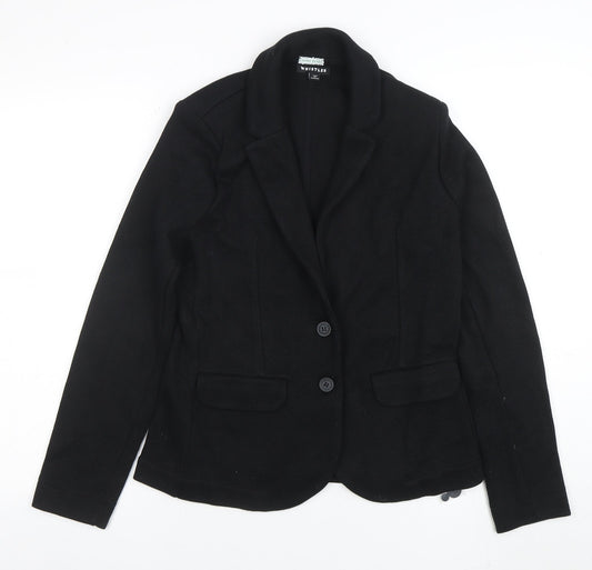 Womens UK Size 8 Whistles Regular Black Blazer