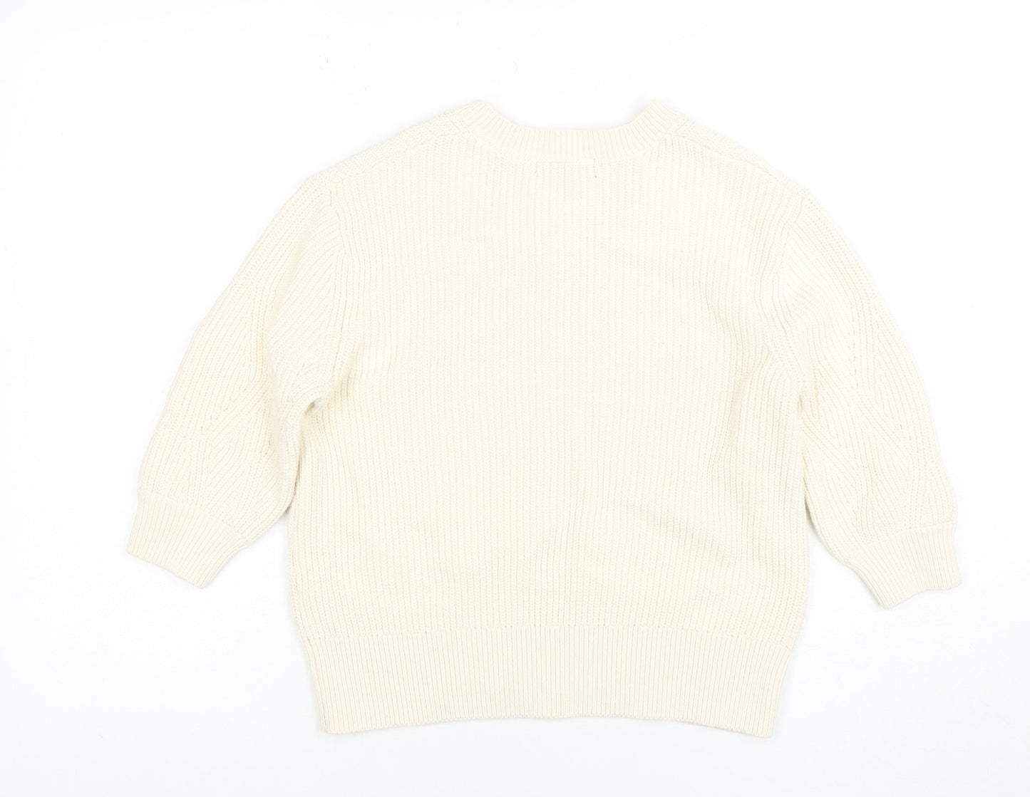 Womens UK Size S Marks and Spencer Ivory Pullover Jumper