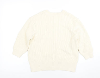 Womens UK Size S Marks and Spencer Ivory Pullover Jumper