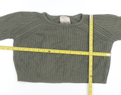 Womens UK Size S Pull&Bear Green Pullover Jumper