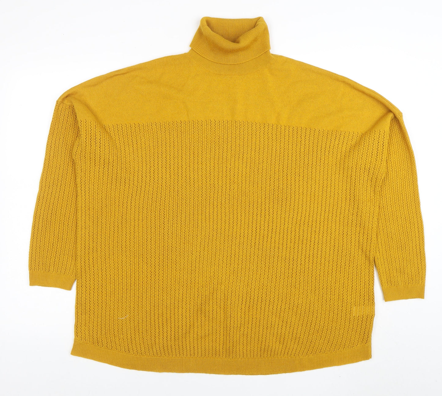 Womens UK Size 20 TU Yellow Pullover Jumper