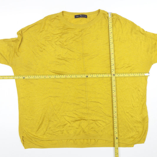 Womens UK Size XL Marks and Spencer Yellow Pullover Jumper