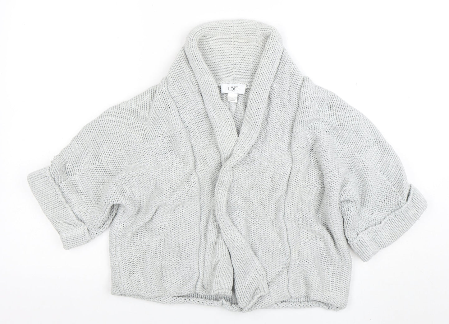 Womens UK Size XL ANN TAYLOR LOFT Grey Cardigan Jumper