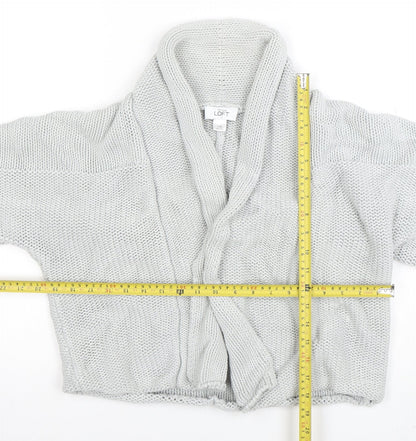 Womens UK Size XL ANN TAYLOR LOFT Grey Cardigan Jumper