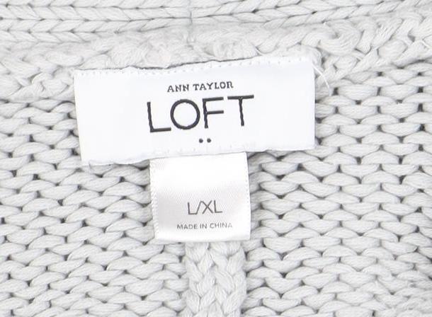 Womens UK Size XL ANN TAYLOR LOFT Grey Cardigan Jumper