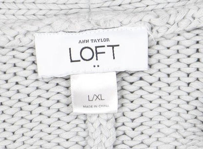 Womens UK Size XL ANN TAYLOR LOFT Grey Cardigan Jumper