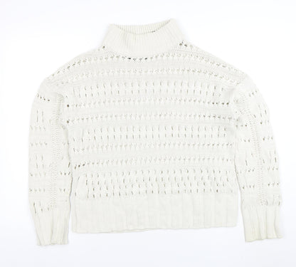 Womens UK Size M Noisy may Ivory Pullover Jumper