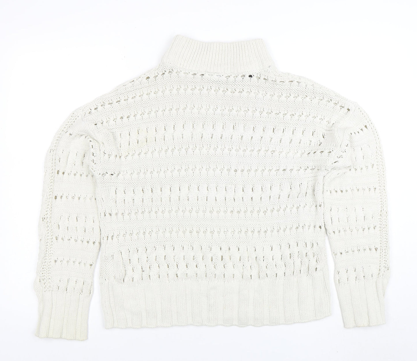 Womens UK Size M Noisy may Ivory Pullover Jumper