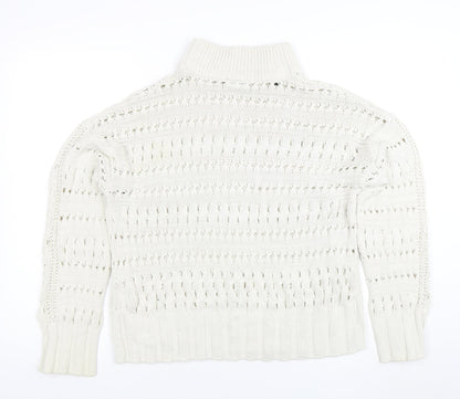 Womens UK Size M Noisy may Ivory Pullover Jumper