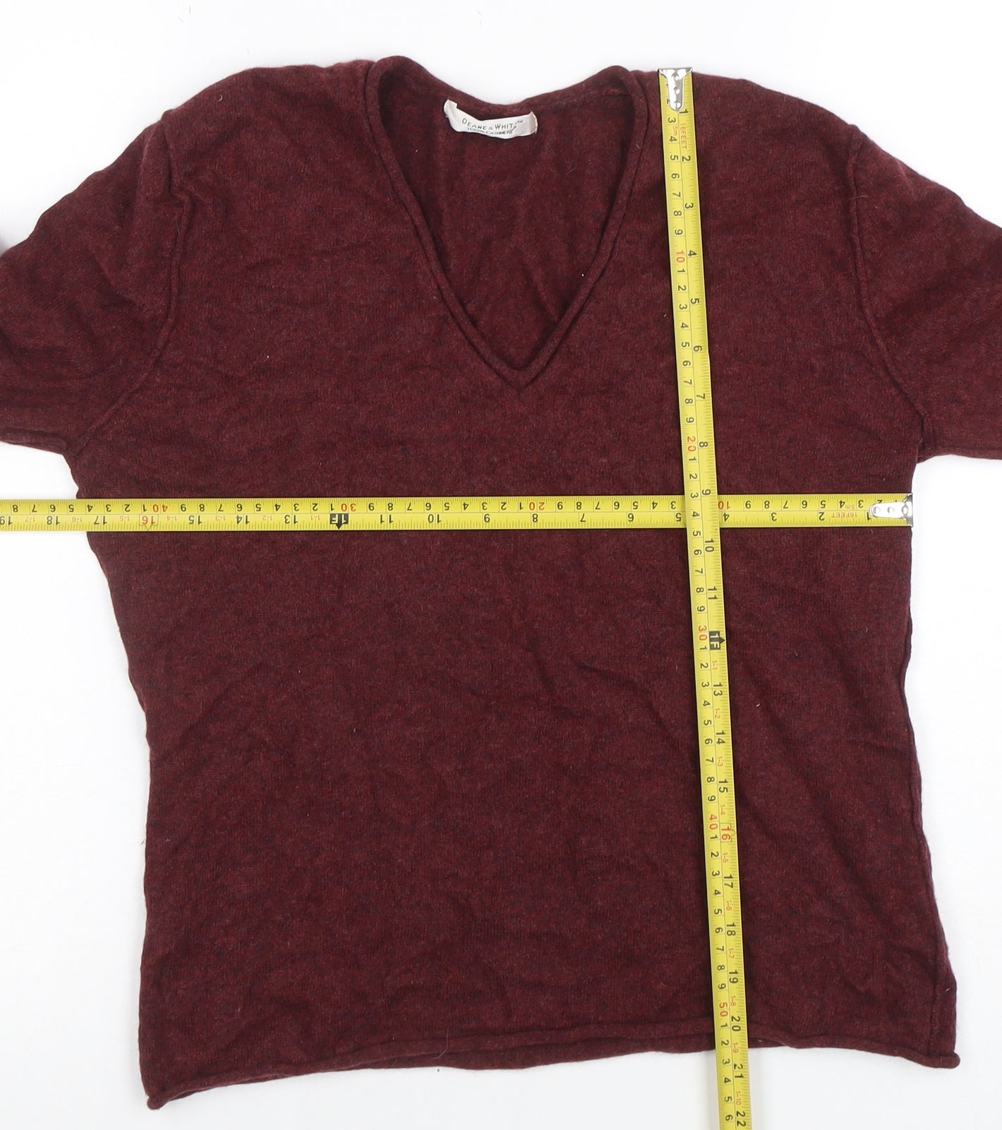 Womens UK Size M Deane & White Red Pullover Jumper