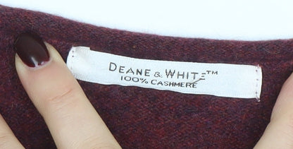 Womens UK Size M Deane & White Red Pullover Jumper