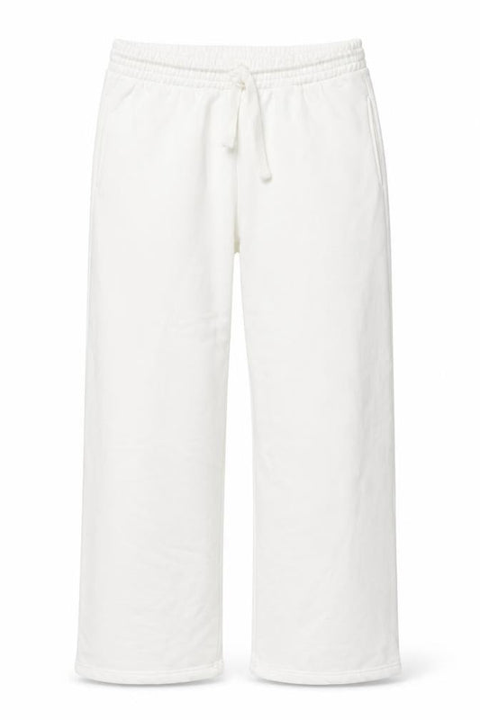 Womens UK Size M PRETTYLITTLETHING Regular Fit Sweatpants White Trousers