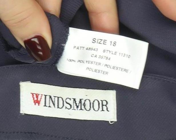 Womens UK Size 18 Windsmoor Blue Overcoat