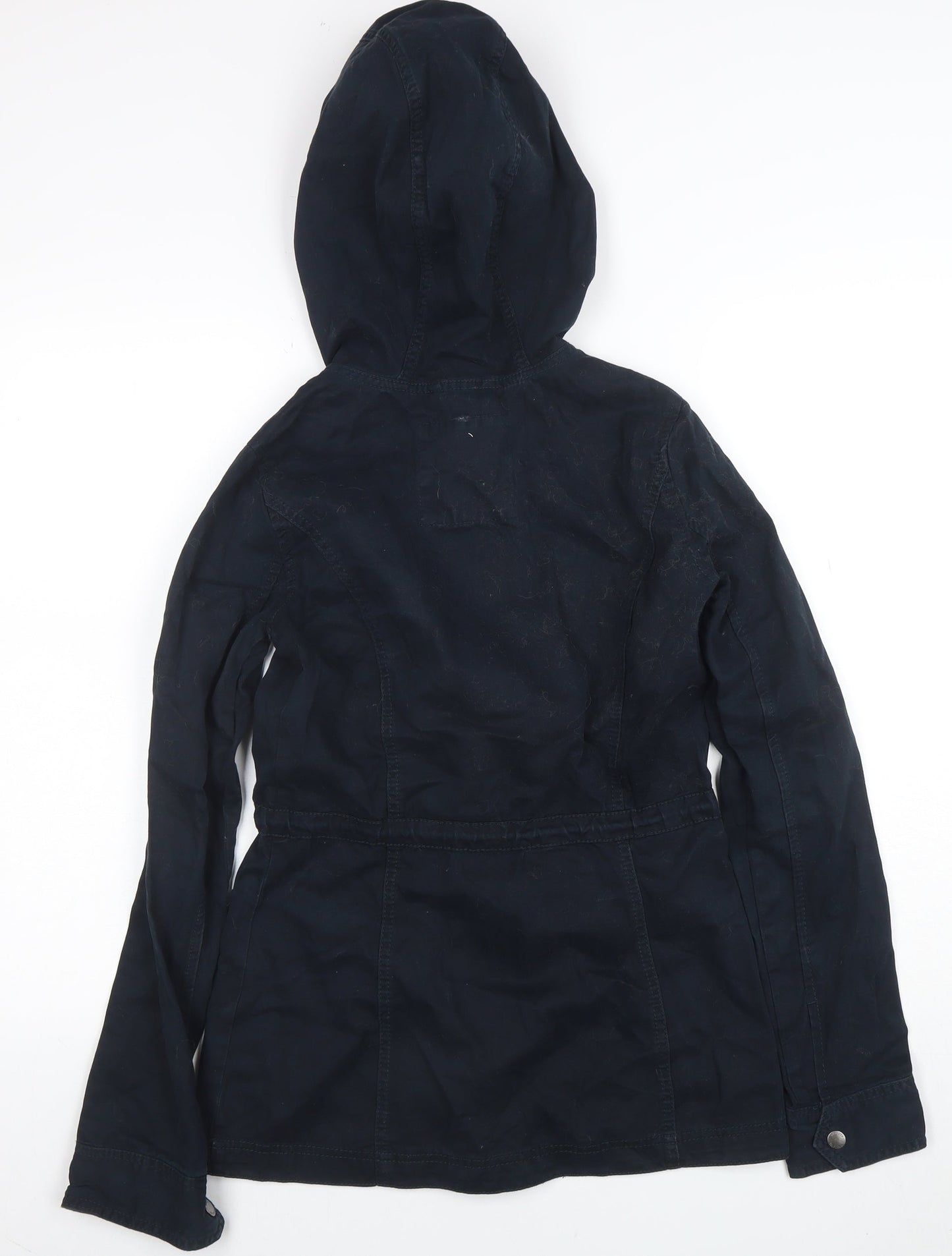 Womens UK Size XS Hollister Blue Parka Coat
