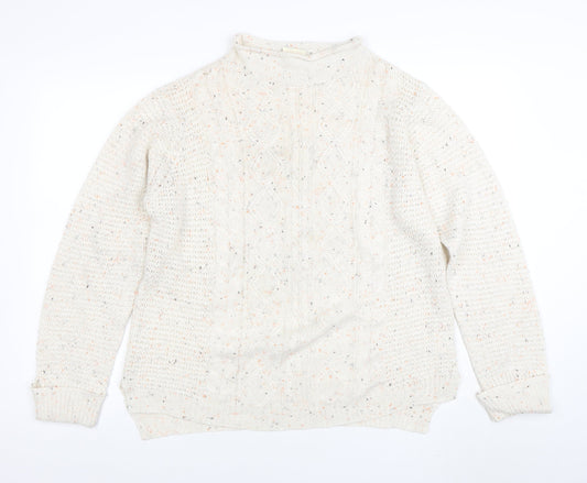 Womens UK Size 16 Lee Cooper Ivory Pullover Jumper