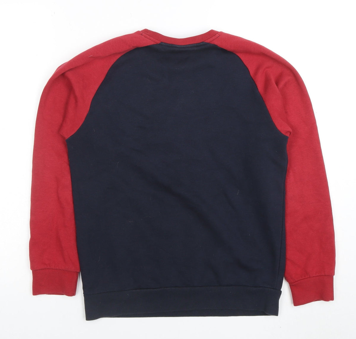 Champion Boys Navy and Red Pullover Sweatshirt Large Logo Print