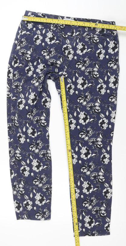 Womens UK Size 10 Carolina Belle Regular Fit CasualTravel Blue Trousers