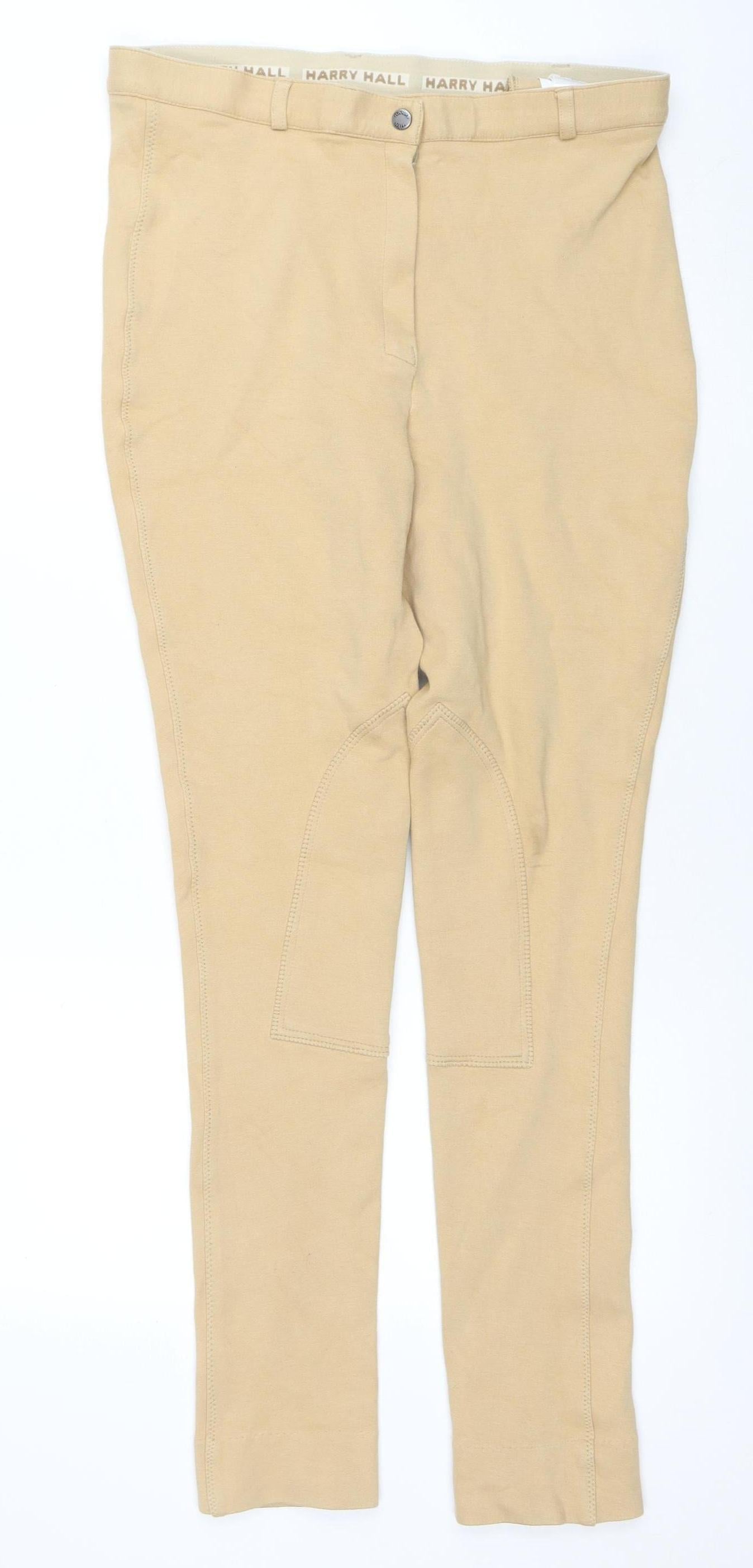 Womens UK Size 16 Harry Hall Slim Fit Jodhpurs Beige Trousers