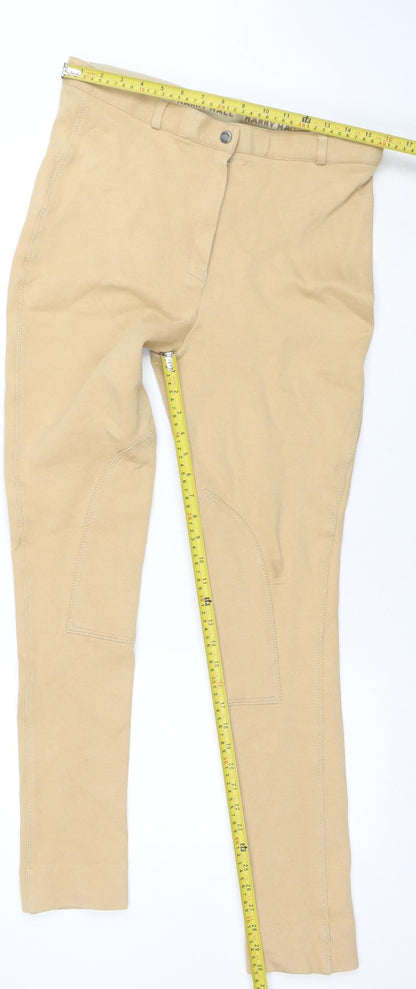 Womens UK Size 16 Harry Hall Slim Fit Jodhpurs Beige Trousers