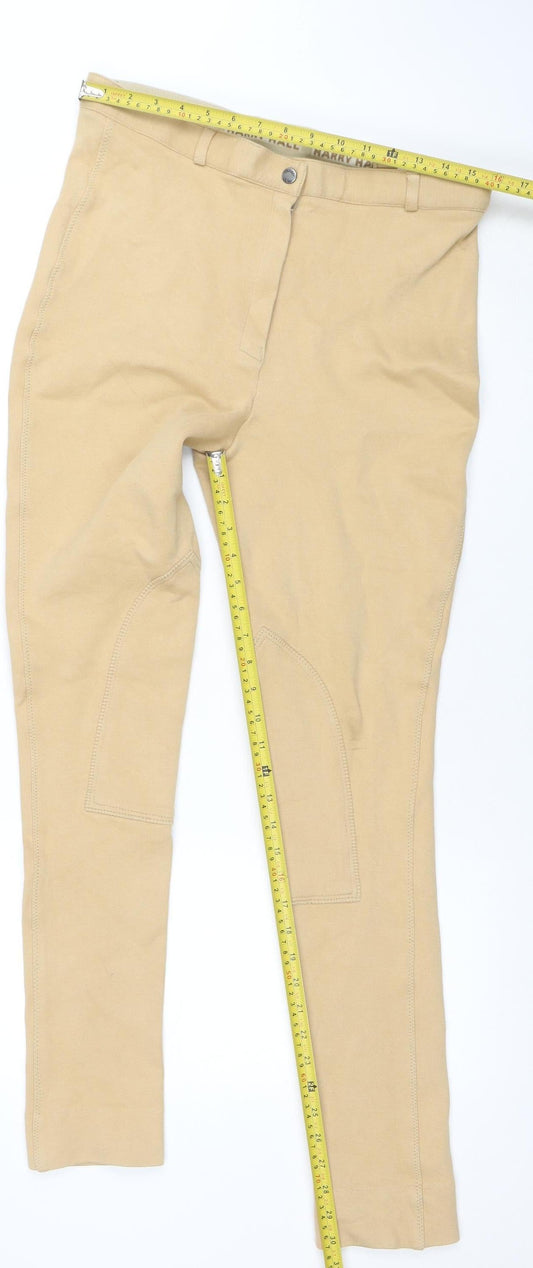 Womens UK Size 16 Harry Hall Slim Fit Jodhpurs Beige Trousers