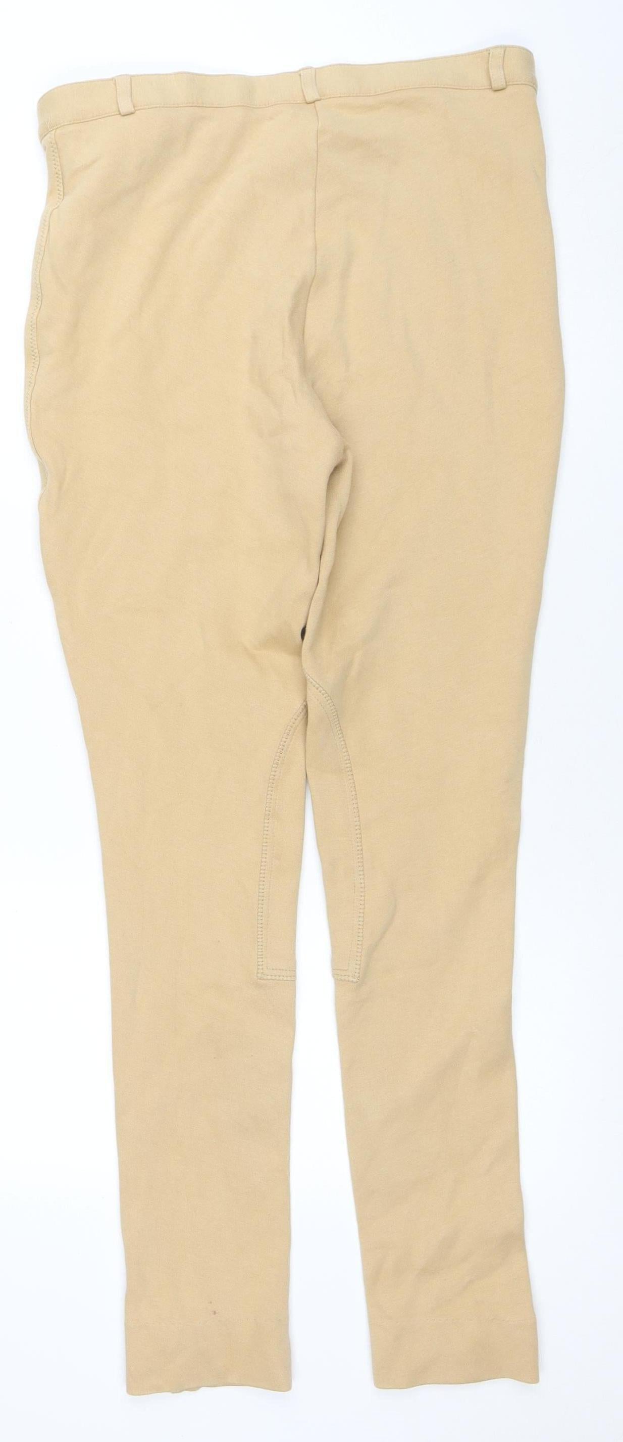 Womens UK Size 16 Harry Hall Slim Fit Jodhpurs Beige Trousers