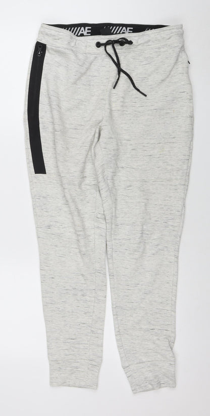 Mens UK Size S American Eagle Outfitters Regular Fit Jogger Grey Trousers