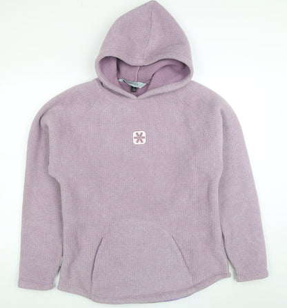 Womens UK Size XL Outdoor Scene Purple Pullover Hoodie