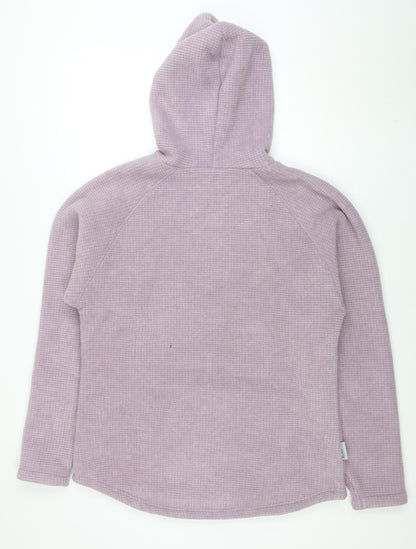 Womens UK Size XL Outdoor Scene Purple Pullover Hoodie