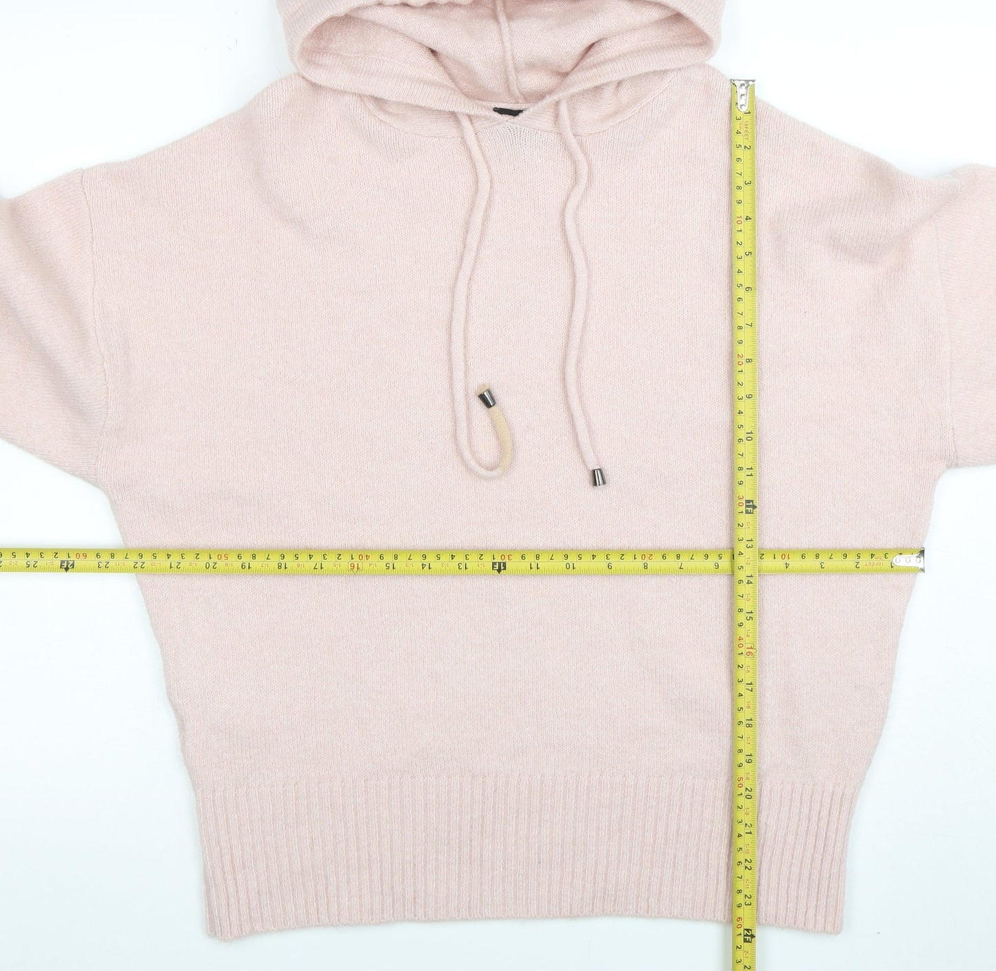 Womens UK Size M Peacocks Pink Pullover Hoodie