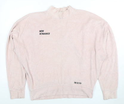 Womens UK Size 10 Topshop Pink Pullover Sweatshirt