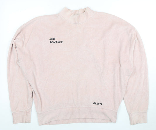 Womens UK Size 10 Topshop Pink Pullover Sweatshirt