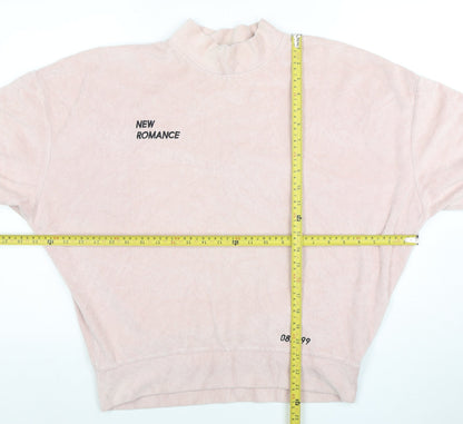 Womens UK Size 10 Topshop Pink Pullover Sweatshirt