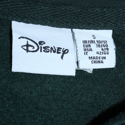 Womens UK Size S Disney Green Pullover Hoodie