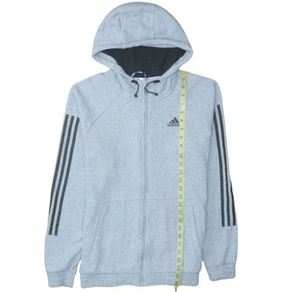 Mens UK Size S adidas Grey Full Zip Hoodie