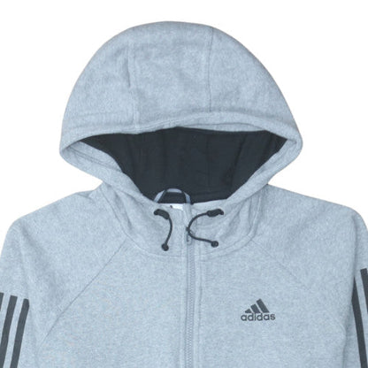 Mens UK Size S adidas Grey Full Zip Hoodie