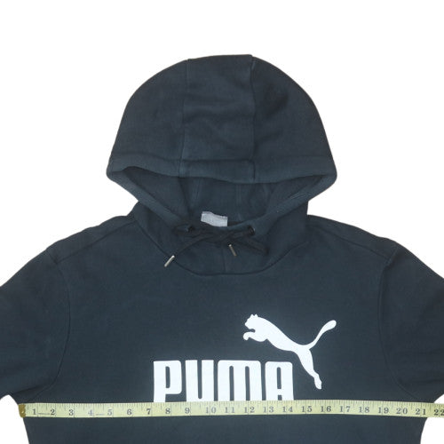 Womens UK Size S PUMA Black Pullover Hoodie