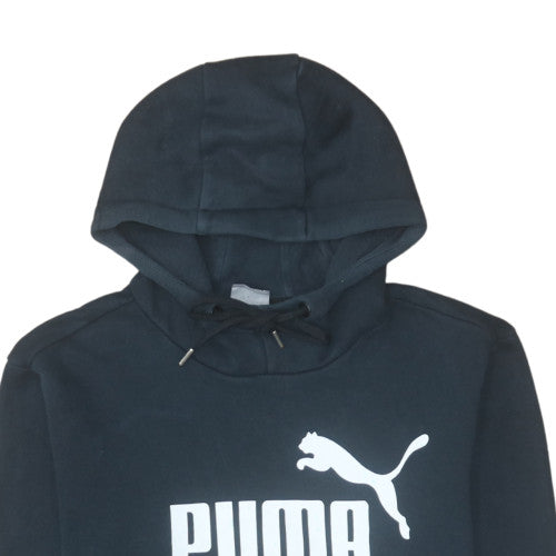 Womens UK Size S PUMA Black Pullover Hoodie