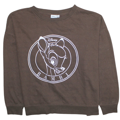 Womens UK Size 2XL Disney Brown Pullover Sweatshirt