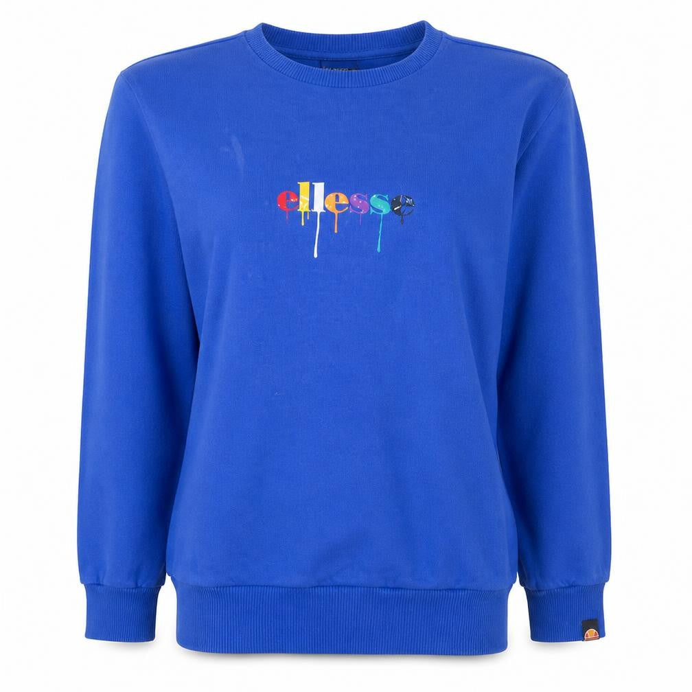 Womens UK Size M ellesse Blue Pullover Sweatshirt