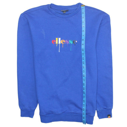 Womens UK Size M ellesse Blue Pullover Sweatshirt