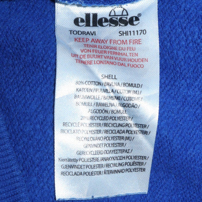 Womens UK Size M ellesse Blue Pullover Sweatshirt