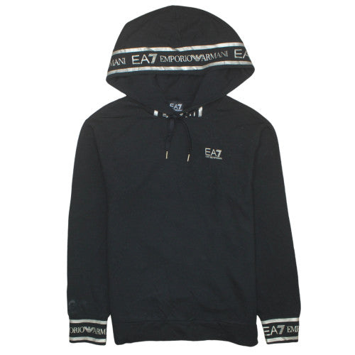 Womens UK Size 12 Emporio Armani Black Pullover Hoodie
