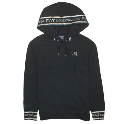 Womens UK Size 12 Emporio Armani Black Pullover Hoodie